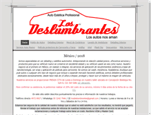 Tablet Screenshot of losdeslumbrantes.com.mx